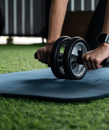a person using ab workout equipment